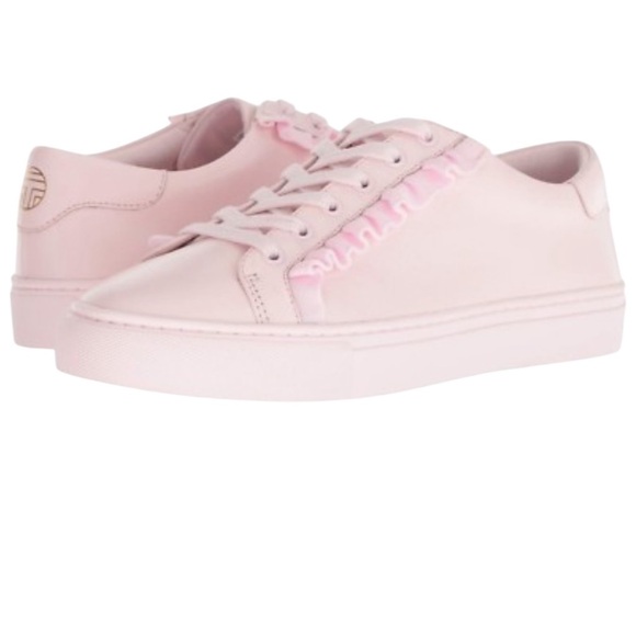 Tory Sport by Tory Burch Pink Ruffle Sneakers Size 9 - Picture 1 of 13